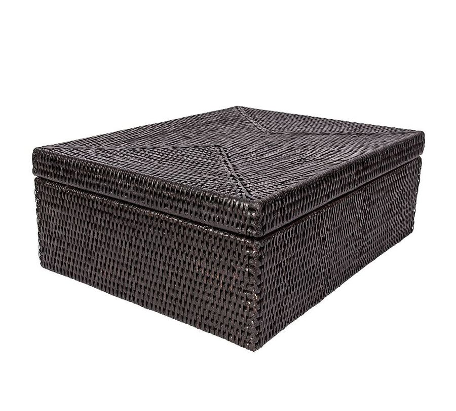 Tava Handwoven Rattan Flat Legal File Storage Box With Lid added by Spoak Member