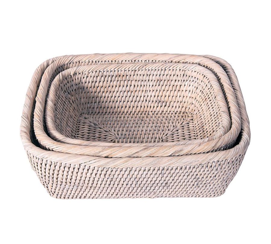 Tava Handwoven Rattan Basket, Set of 3 added by Spoak Member