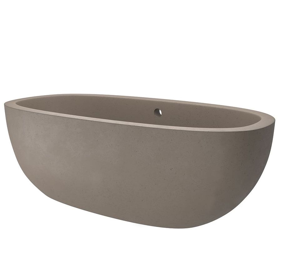 Holas 72&quot; Handcrafted Freestanding Concrete Bathtub added by Spoak Member