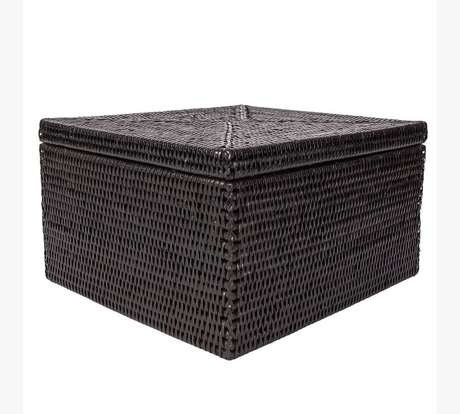 Tava Handwoven Rattan Square Storage Box With Lid added by Spoak Member