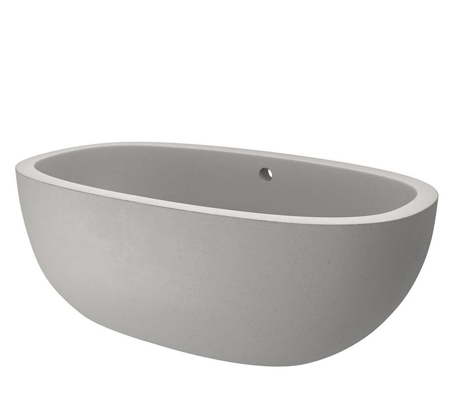 Holas 62&quot; Handcrafted Freestanding Concrete Bathtub added by Spoak Member
