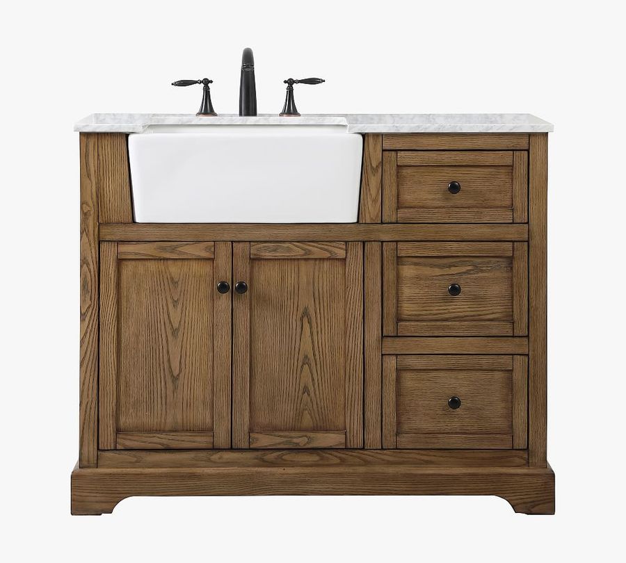 Annelie 36-42&quot; Marble Top Single Sink Vanity added by Spoak Member