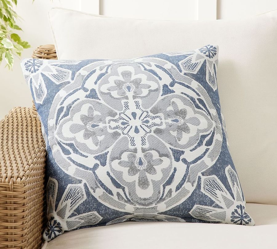 Open Box: Sunbrella&#0174; Watercolor Medallion Indoor/Outdoor Pillow added by Spoak Member