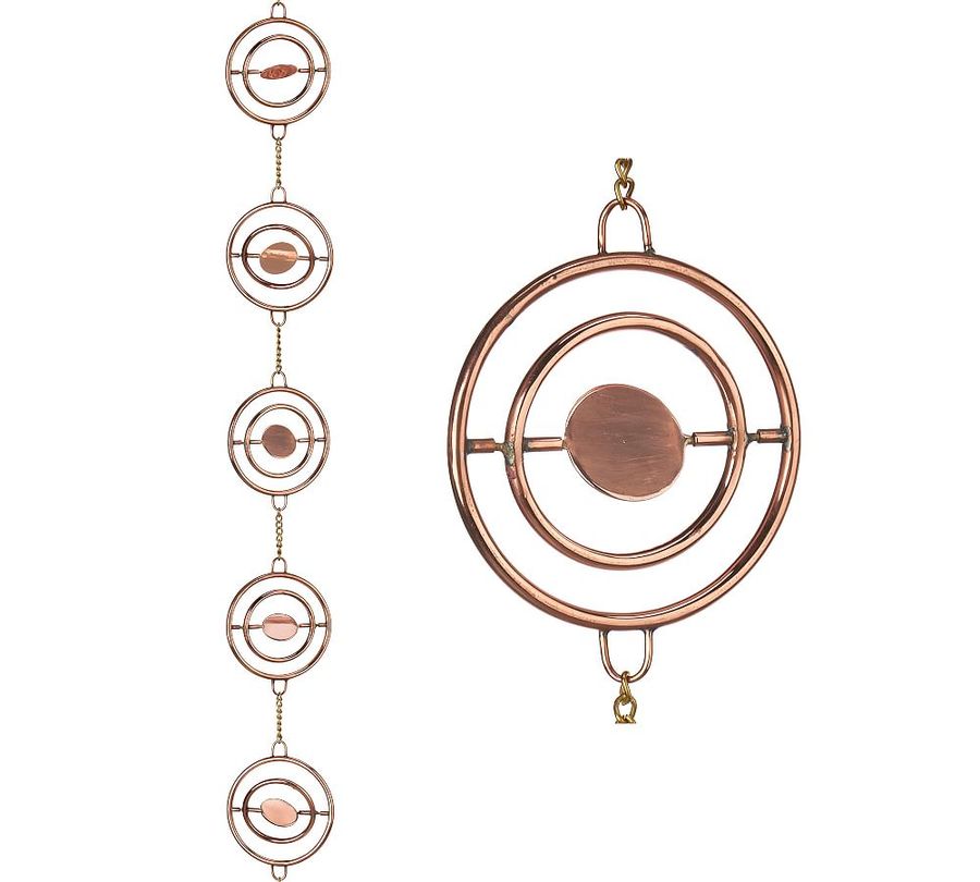Circular Shaped Copper Rain Chain, 8.5' added by Spoak Member