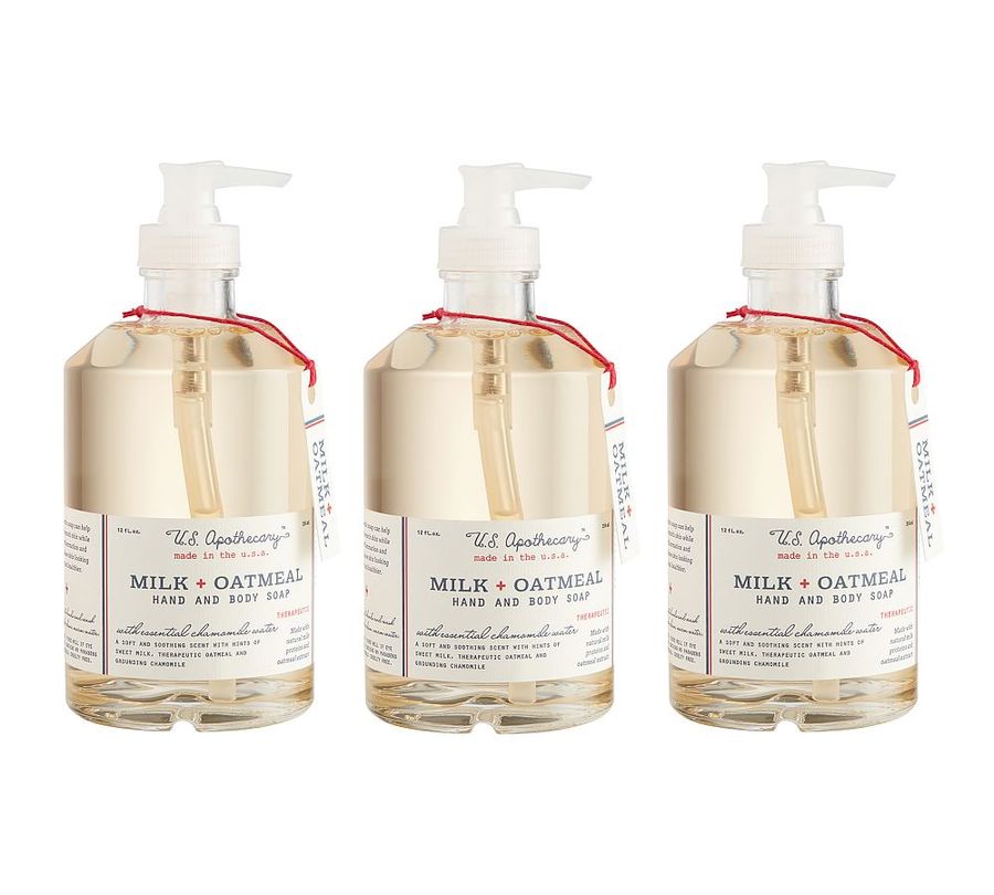 U.S. Apothecary Milk &amp; Oatmeal Liquid Soap, Set of 3 added by Spoak Member
