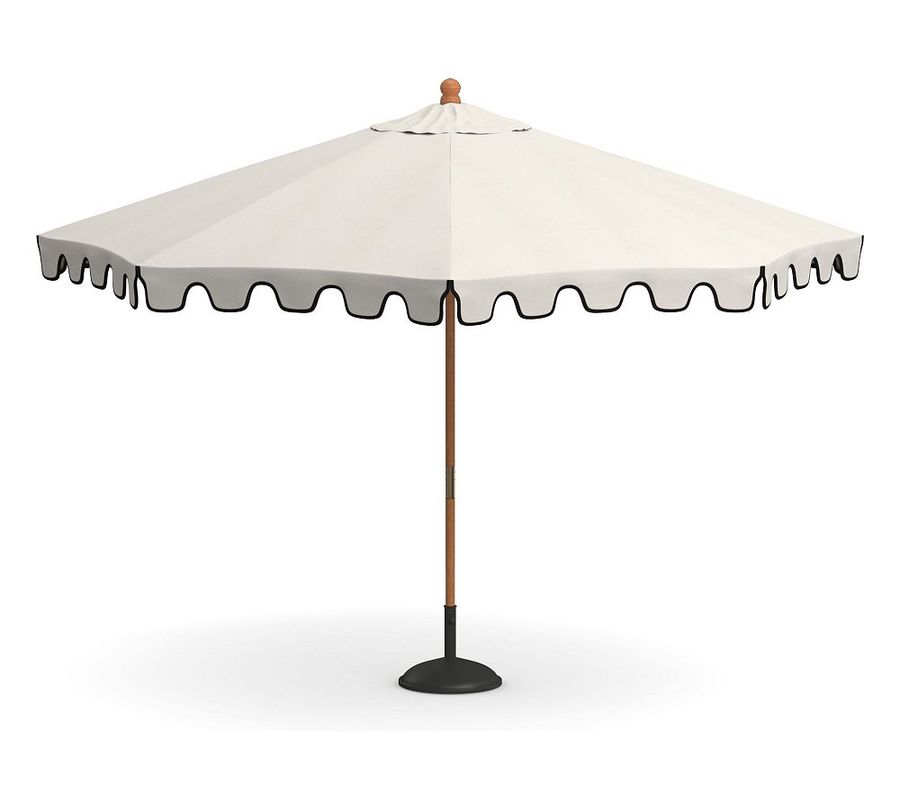 Premium 9' Round Portofino Patio Umbrella &ndash; Teak Tilt Frame&#8203; added by Spoak Member