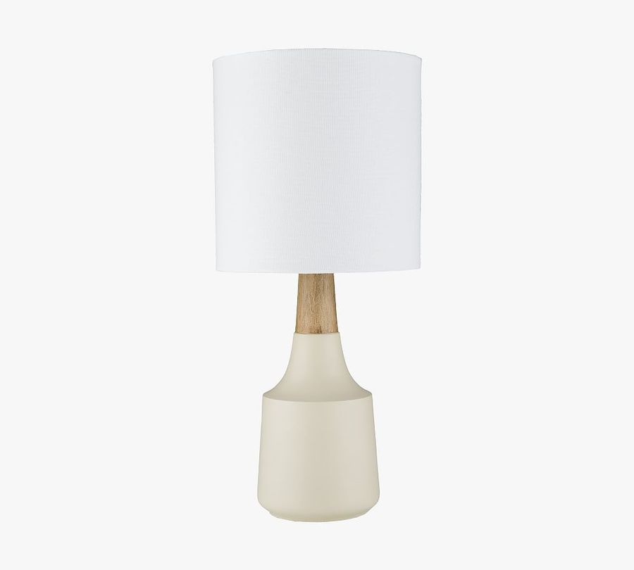 Open Box: Cowan Petite Ceramic Wood Table Lamp added by Spoak Member