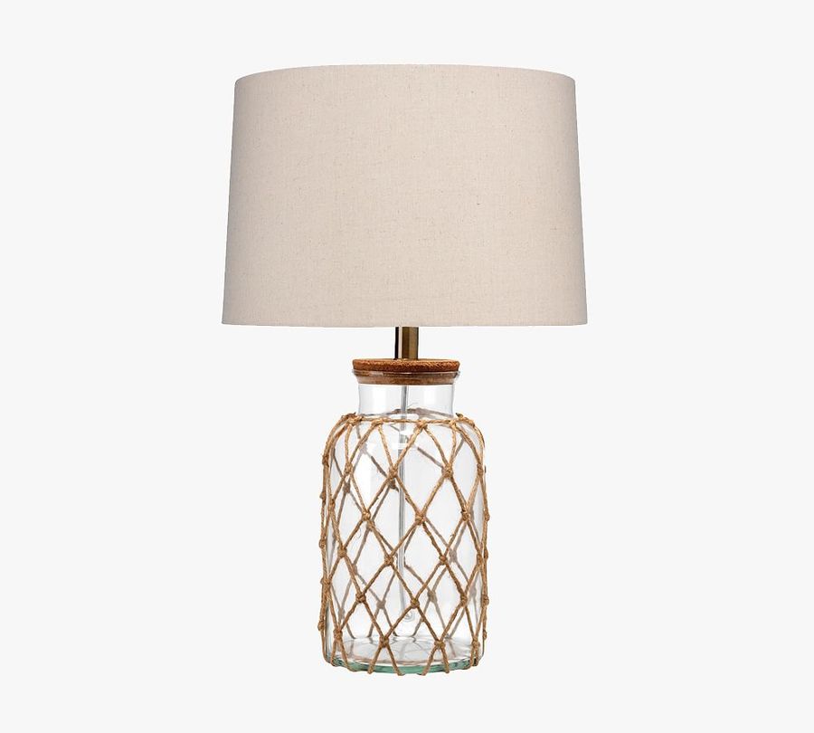 Kelsall Jute Net &amp; Glass Table Lamp (24&quot;) added by Spoak Member