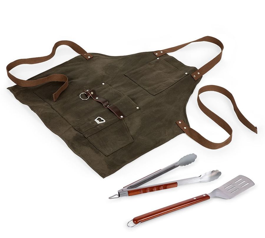 Greenpoint Canvas BBQ Apron &amp; Grilling Utensil Set added by Spoak Member