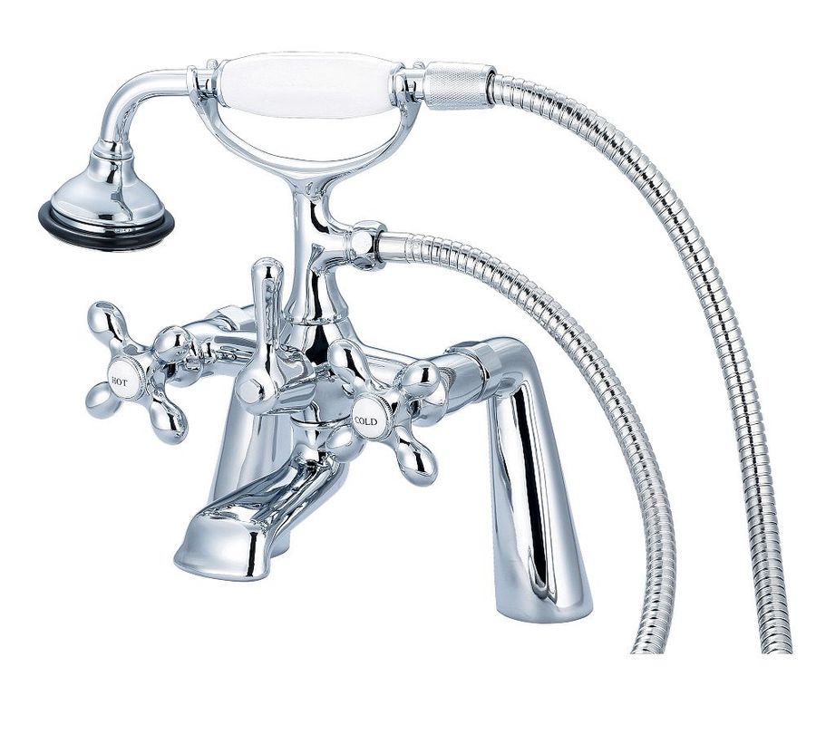 Renee Deck Mounted Cross-Handle Tub Filler with Handshower added by Spoak Member