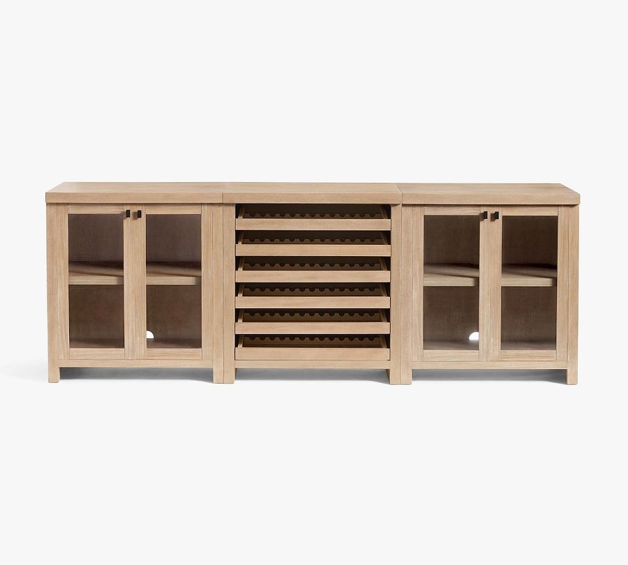 Modern Farmhouse Glass Cabinet with Wine Storage (102&quot;) added by Spoak Member