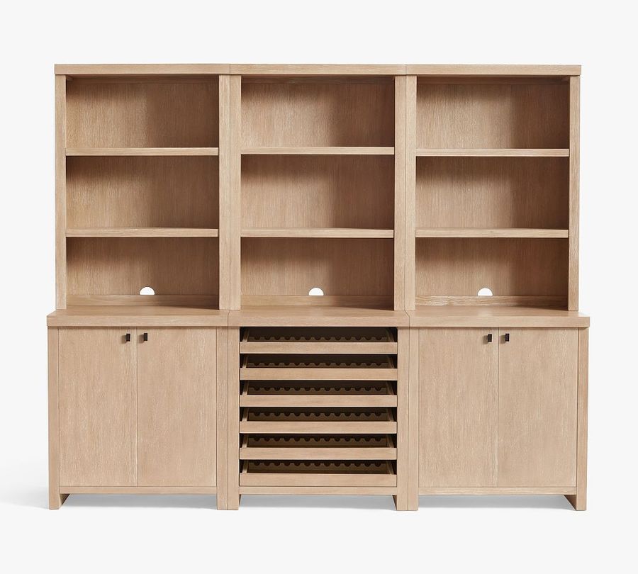 Modern Farmhouse Shelf with  Wine Storage (102&quot;) added by Spoak Member