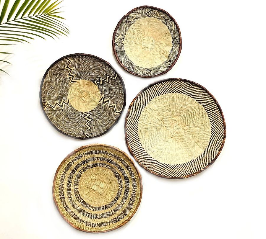 Handwoven Tonga Basket Wall Art - Set of 4 added by Spoak Member