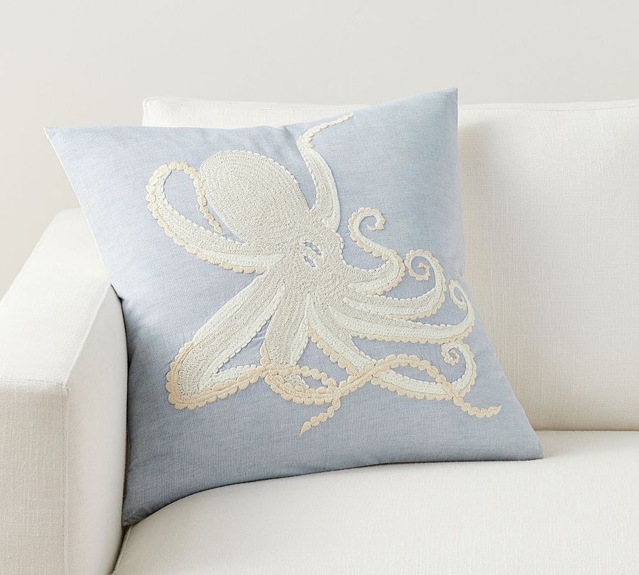 Octopus Embroidered Pillow added by Spoak Member