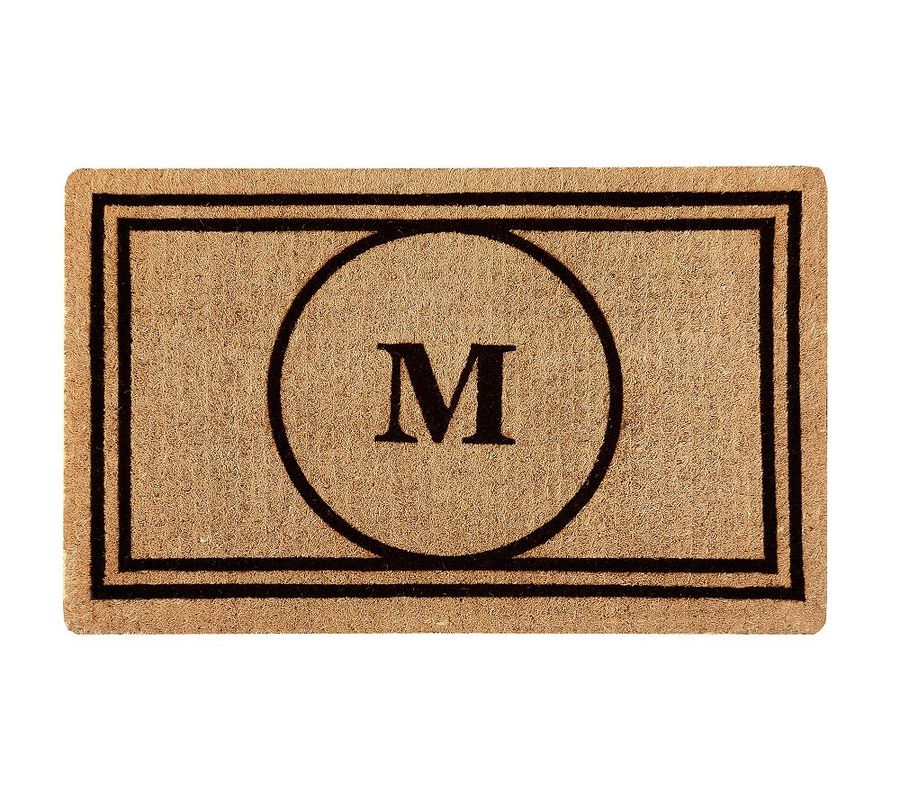 Circle Personalized Doormat; Up to 3 Letters added by Spoak Member