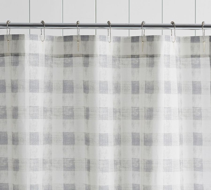 Open Box: Rhett Check Organic Shower Curtain added by Spoak Member