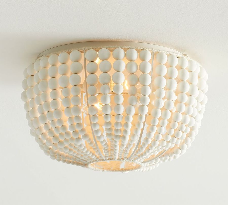 Bristol Wood Bead Flush Mount (15&quot;) added by Spoak Member
