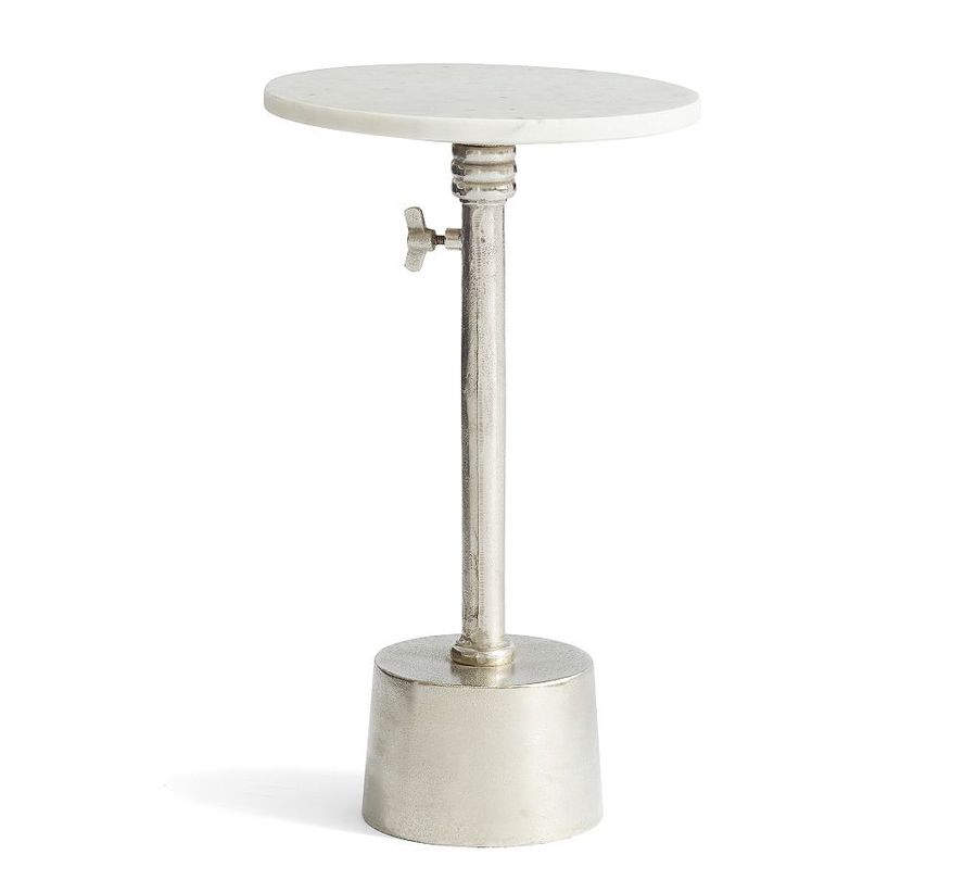 Melvin Round Marble Adjustable Accent Table (12&quot;) added by Spoak Member