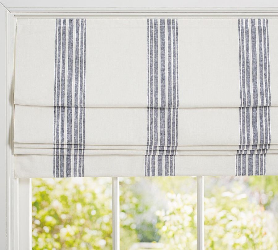 Riviera Striped Roman Blackout Shade added by Spoak Member