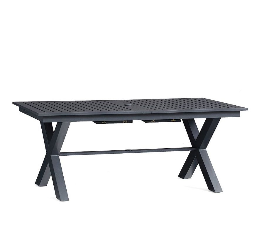 Indio Metal X-Base Extendable Outdoor Dining Table (76&quot;-102&quot;) added by Spoak Member