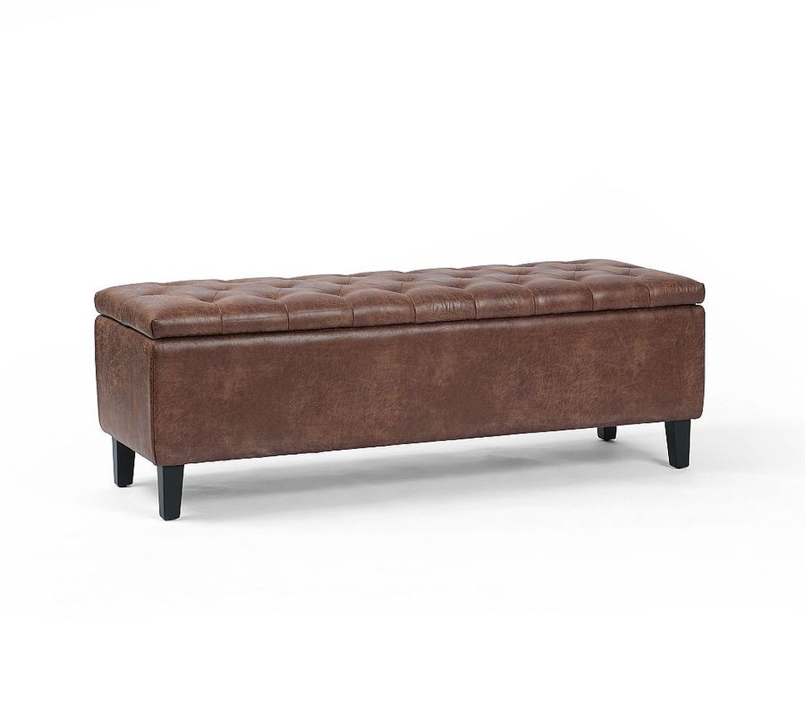 Jay Tufted Leather Storage Bench (55&quot;) added by Spoak Member