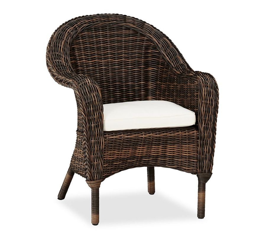 Torrey Wicker Roll Arm Outdoor Dining Chair added by Spoak Member