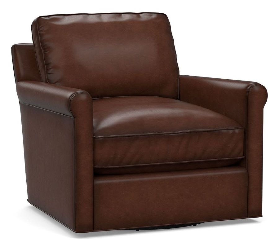 Tyler Roll Arm Leather Swivel Chair added by Spoak Member