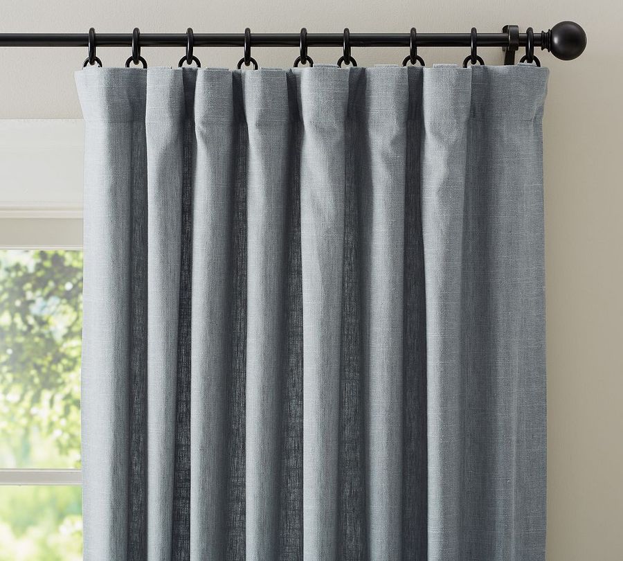 Open Box: Custom Emery Linen Curtain - Mineral Blue added by Spoak Member