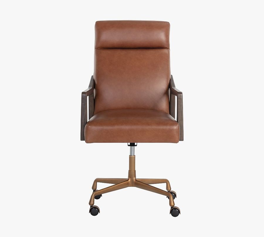 Misha Leather Swivel Desk Chair added by Spoak Member