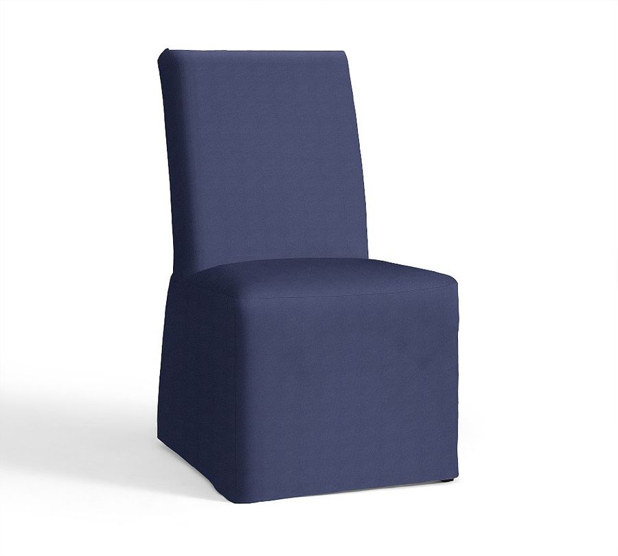 PB Comfort Square Slipcovered Tie Back Dining Chair - Performance Twill Cadet Navy added by Spoak Member