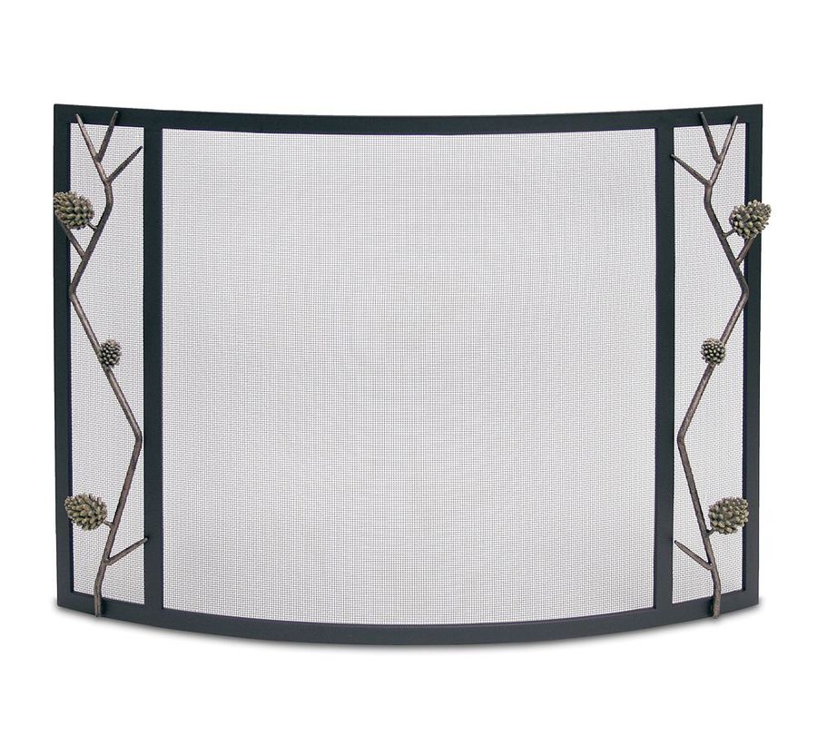 Pine Cone Fireplace Bowed Screen added by Spoak Member