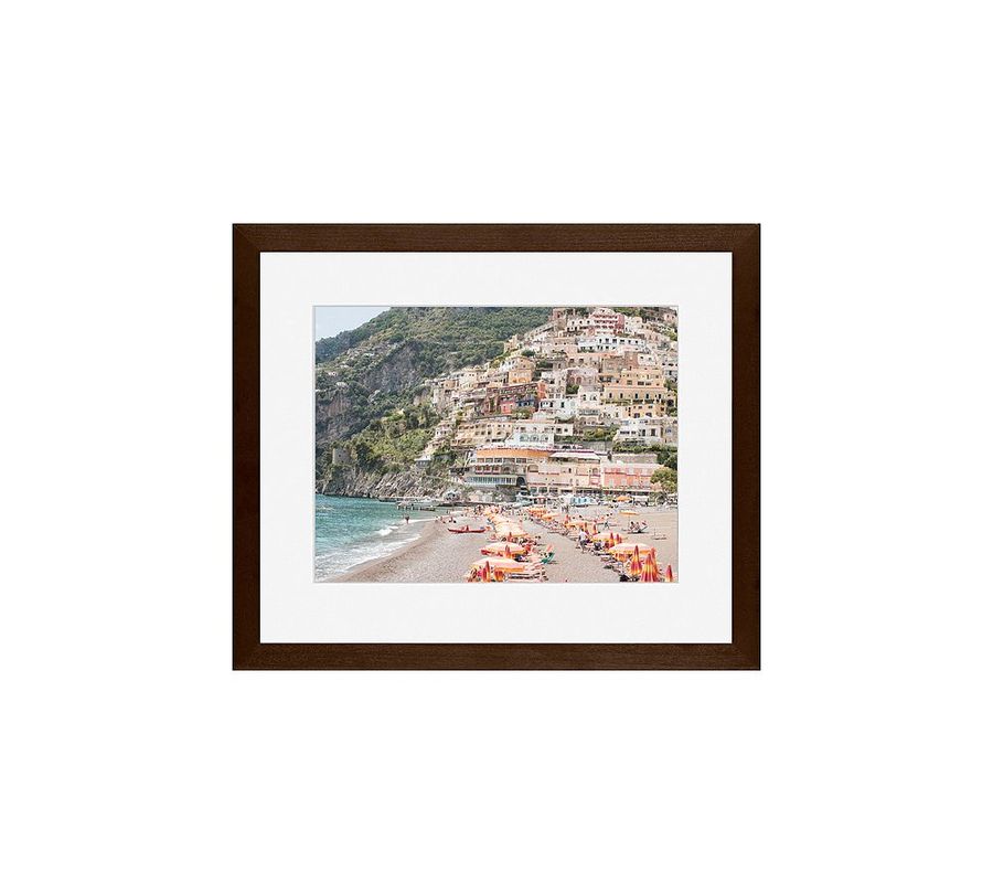 Beach Days in Positano Framed Print by Rebecca Plotnick added by Spoak Member