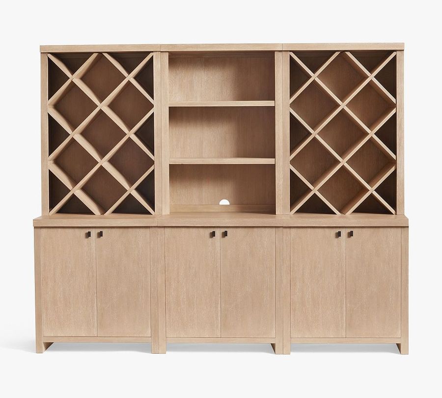 Modern Farmhouse 102&quot; Wine Storage with Cabinets added by Spoak Member