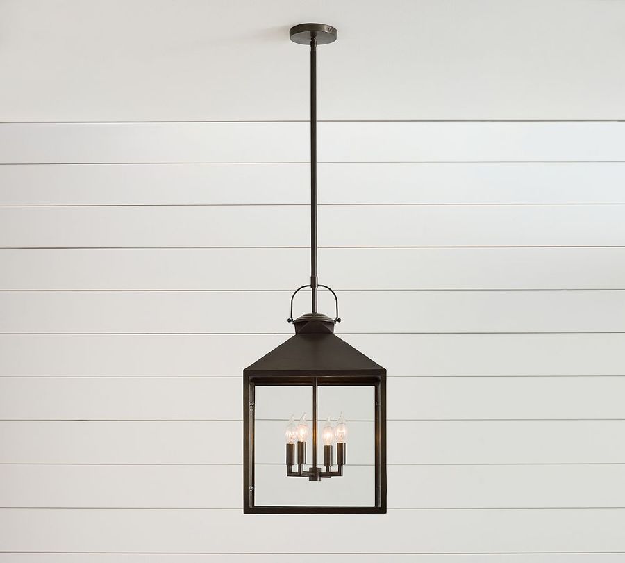 Open Box:Roman Outdoor Square Recycled Glass Pendant (7&quot;) added by Spoak Member