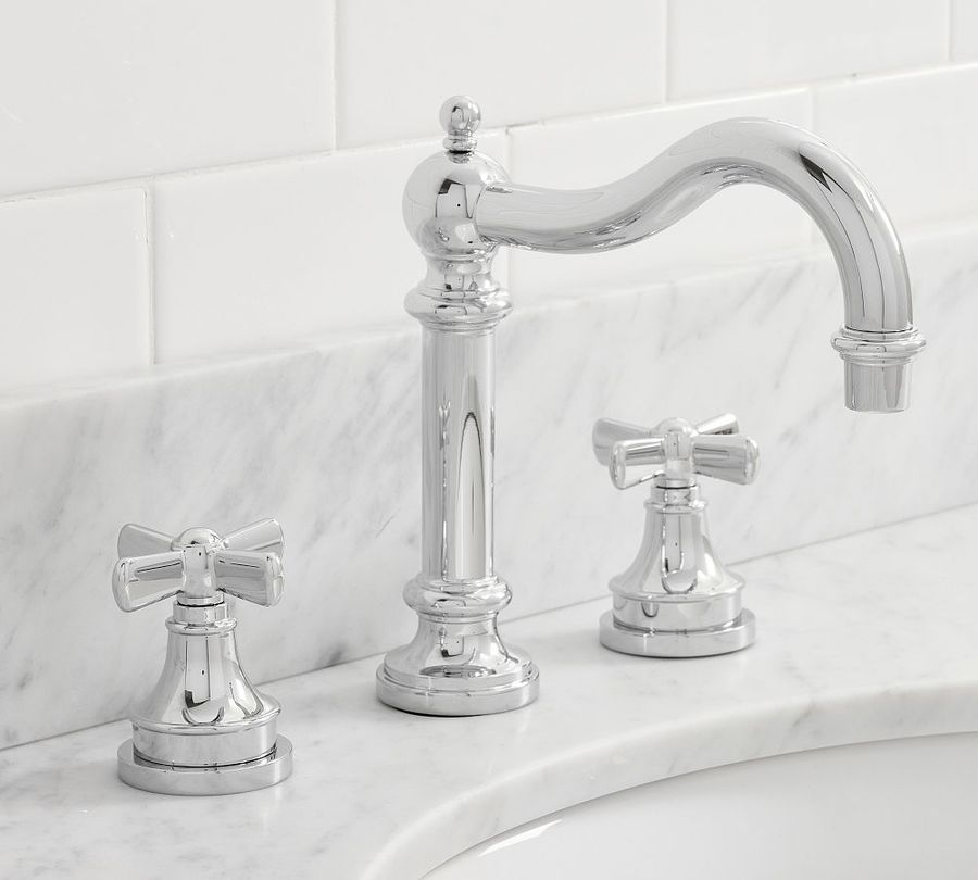 Mercer Cross Handle Widespread Bathroom Sink Faucet added by Spoak Member