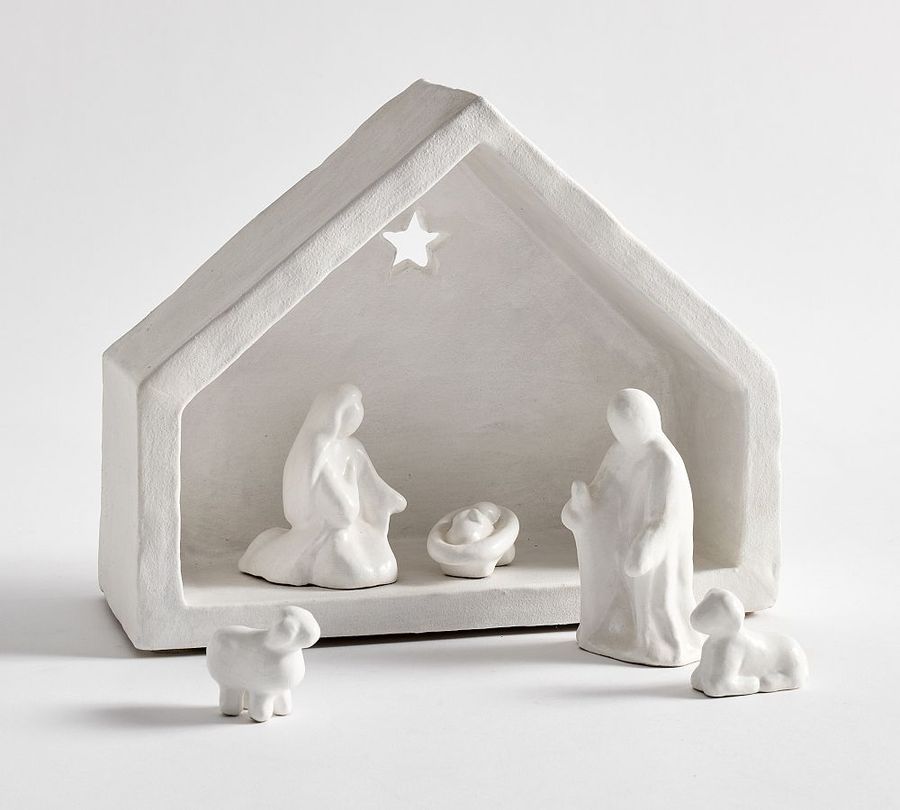 White Ceramic Nativity Set added by Spoak Member
