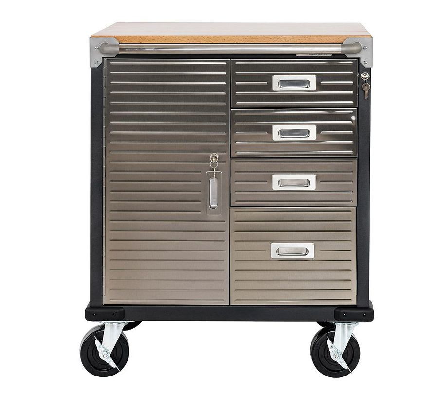 4-Drawer Rolling Stainless Steel Cabinet added by Spoak Member