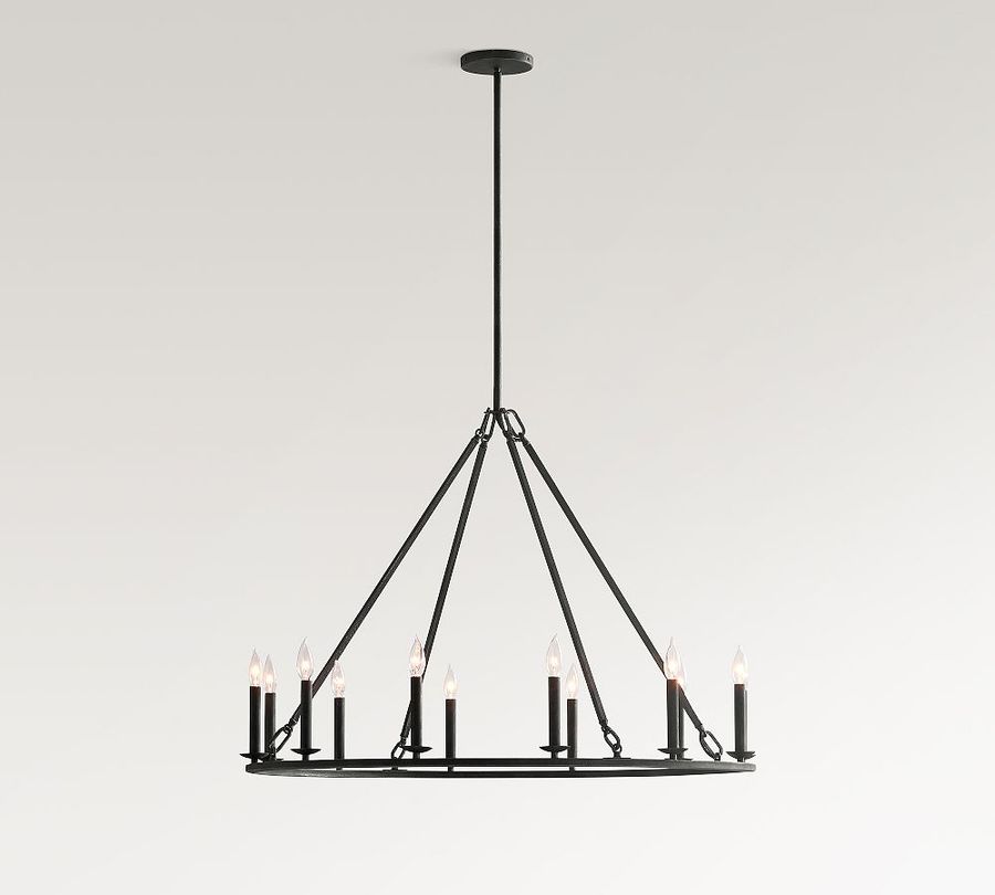Remington Iron Round Chandelier (42&quot;-60&quot;) added by Spoak Member
