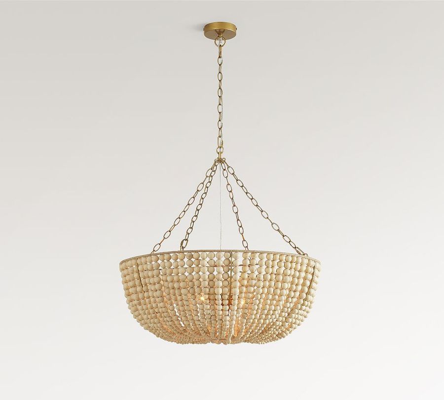 Bristol Wood Bead Chandelier (30&quot;) added by Spoak Member