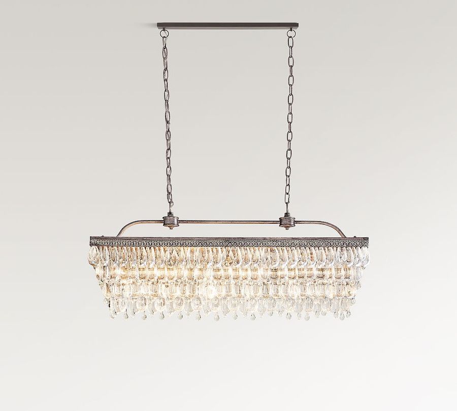 Clarissa Rectangular Crystal Chandelier (30&quot;-40&quot;) added by Spoak Member