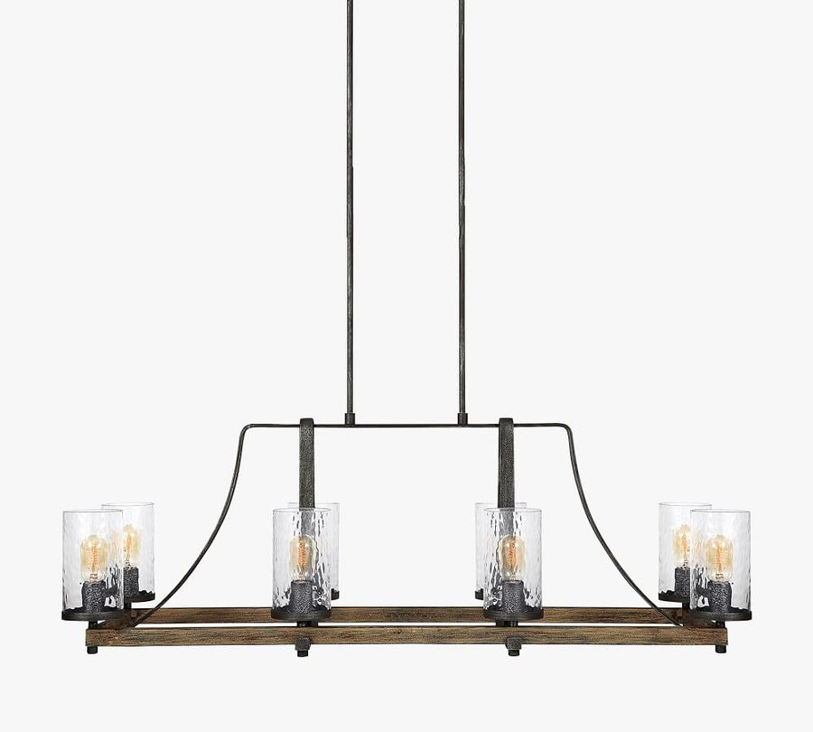 Steffens Wood &amp; Iron Linear Chandelier (46&quot;) added by Spoak Member