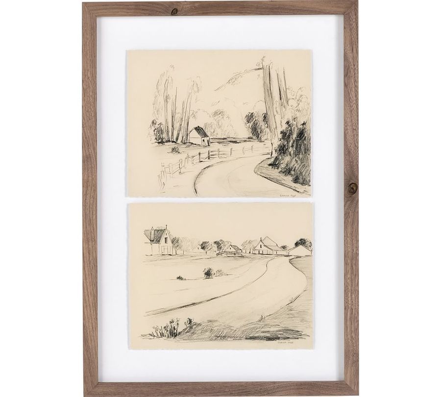 In The Country I By Shaina Page with Rustic Walnut Frame added by Spoak Member