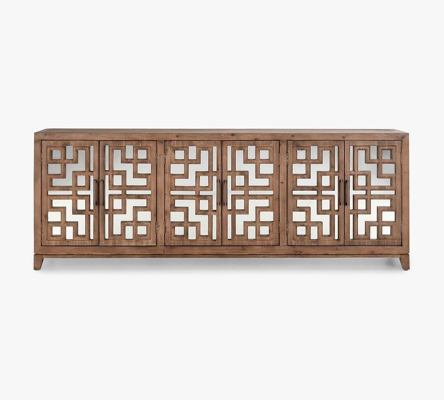 Eliza Reclaimed Wood Mirrored Buffet (98&quot;) added by Spoak Member