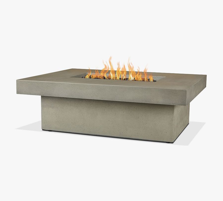 Chrisley Concrete Rectangular Propane Fire Pit Table (50&quot;) added by Spoak Member