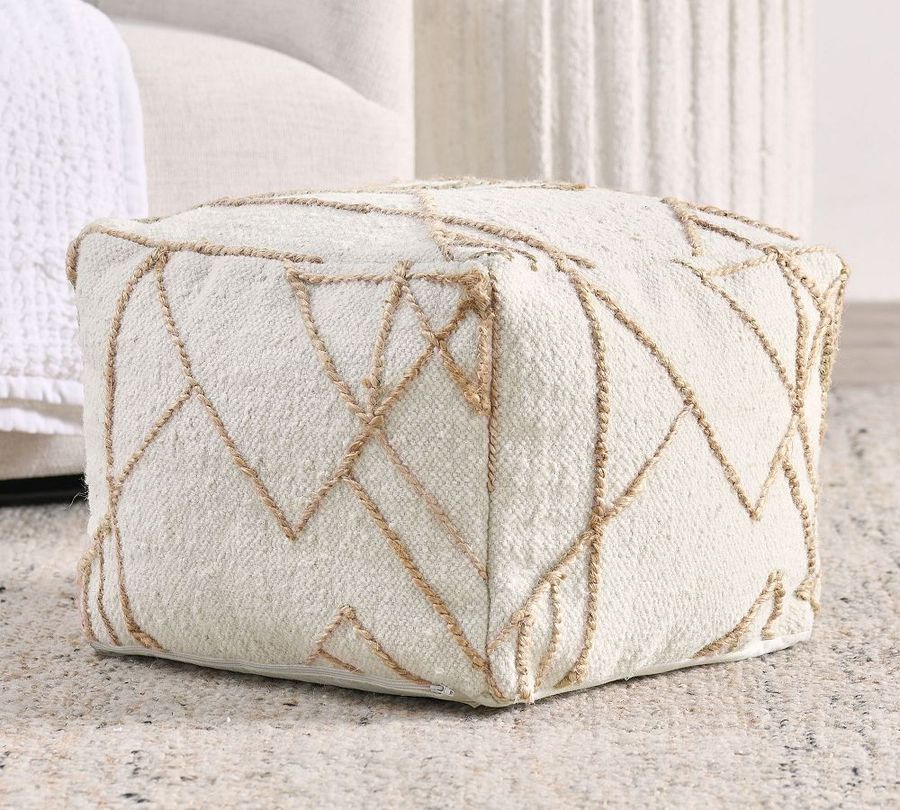 Lisandro Handwoven Wool Pouf added by Spoak Member