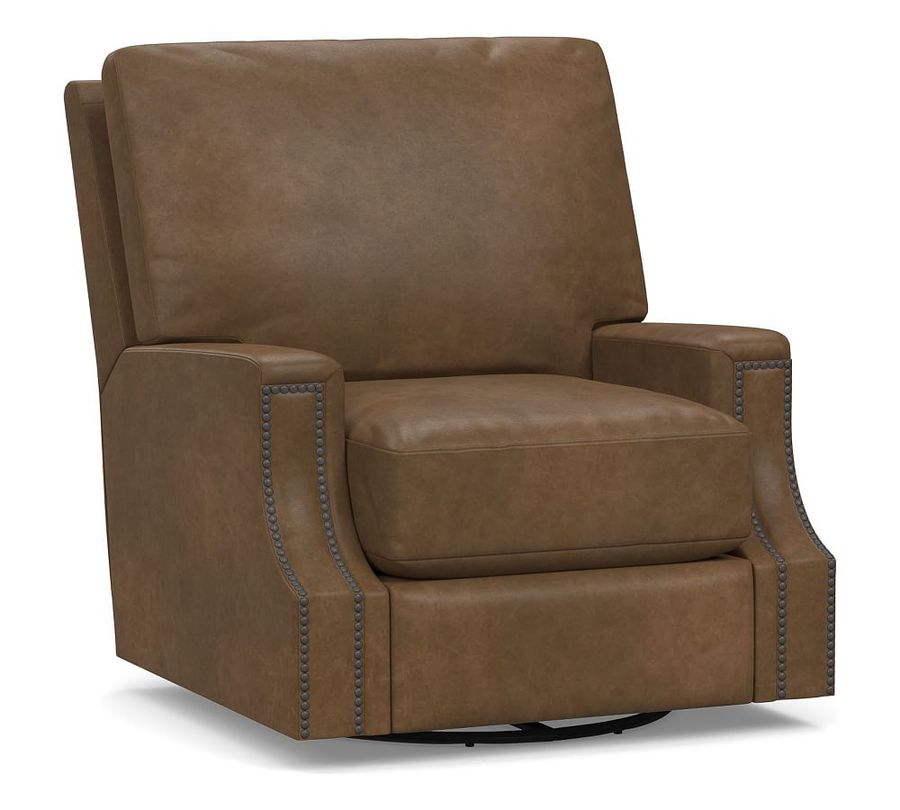 James Square Arm Leather Swivel Chair added by Spoak Member