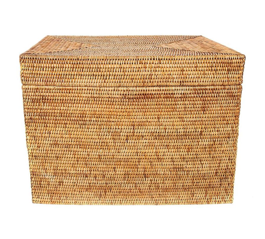 Tava Handwoven Rattan Rectangular Hinged Chest added by Spoak Member