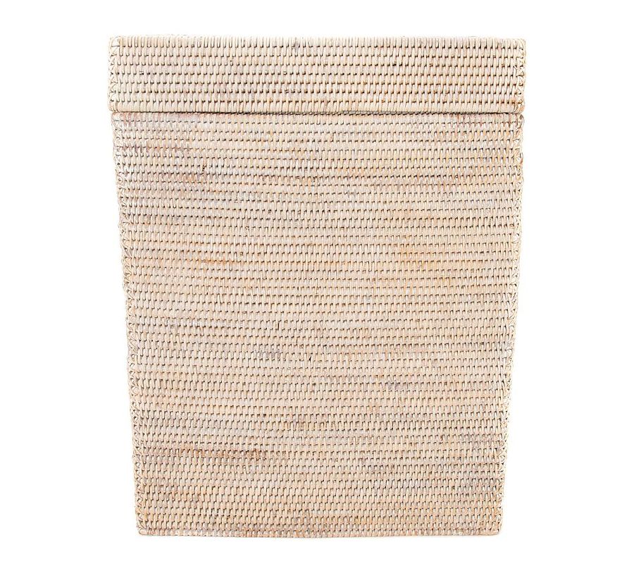 Tava Handwoven Rattan Rectangular Hinged Hamper added by Spoak Member