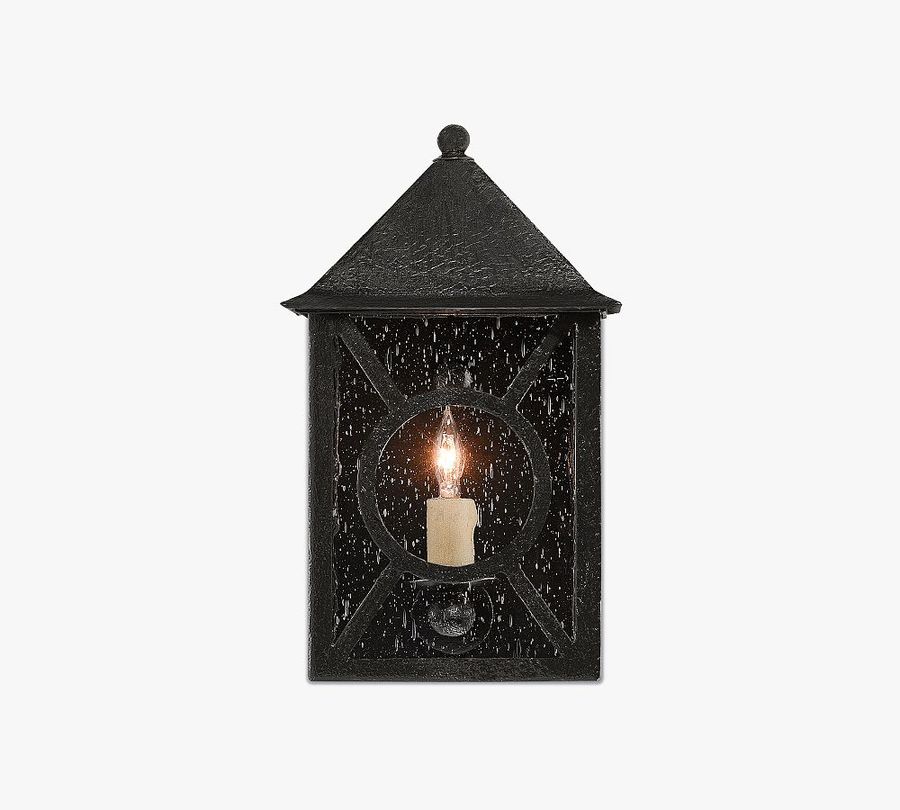 Rhodes Outdoor Seeded Glass Sconce (13&quot;- 20&quot;) added by Spoak Member
