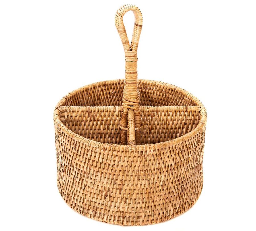 Tava Handwoven Rattan Round Flatware Caddy added by Spoak Member